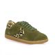 Step Baskets cuir velours kaki/leo
