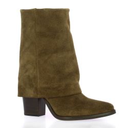 Stm Boots cuir velours marron
