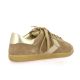 Step Baskets cuir velours taupe