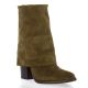 Stm Boots cuir velours marron