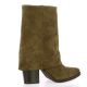 Stm Boots cuir velours marron