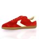 Step Baskets cuir velours rouge