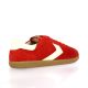 Step Baskets cuir velours rouge
