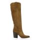 Ng milano Bottes cuir velours cognac