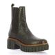 Reqins Boots cuir python marron