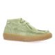 Verbenas Boots cuir velours vert