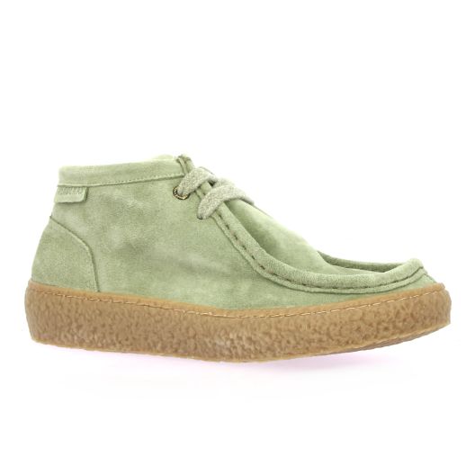 Verbenas Boots cuir velours vert