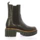 Reqins Boots cuir python marron