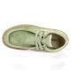 Verbenas Boots cuir velours vert