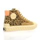 Palladium Baskets cuir velours leopard