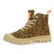 Palladium Baskets cuir velours leopard
