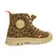 Palladium Baskets cuir velours leopard