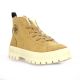 Palladium Baskets cuir velours camel