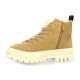 Palladium Baskets cuir velours camel