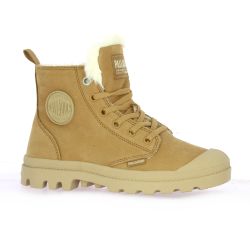 Palladium Baskets cuir nubuck camel
