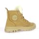 Palladium Baskets cuir nubuck camel