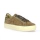 Step Baskets cuir velours taupe