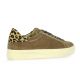 Step Baskets cuir velours taupe