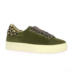 Step Baskets cuir velours kaki Step Baskets cuir velours kaki