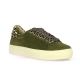 Step Baskets cuir velours kaki