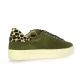 Step Baskets cuir velours kaki
