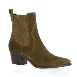 Stm Boots cuir velours marron