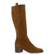 Maroli Bottes cuir velours cognac