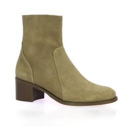 Maroli Boots cuir velours taupe