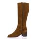 Maroli Bottes cuir velours cognac