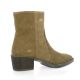Pao Boots cuir velours taupe