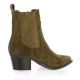 Stm Boots cuir velours marron