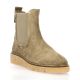 Coco abricot Boots cuir velours taupe