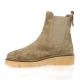 Coco abricot Boots cuir velours taupe