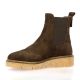 Coco abricot Boots cuir velours marron