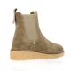 Coco abricot Boots cuir velours taupe
