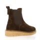 Coco abricot Boots cuir velours marron