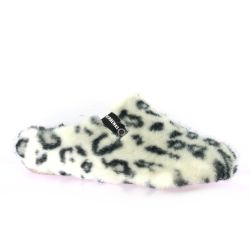 Verbenas Pantoufles tissu leopard