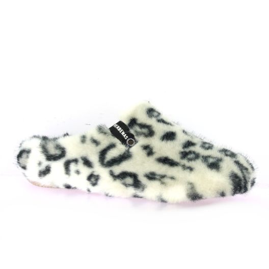 Verbenas Pantoufles tissu leopard