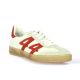 Up 44 Baskets cuir blanc/rouge