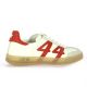 Up 44 Baskets cuir blanc/rouge