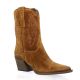Gaia Boots cuir velours havane