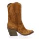 Gaia Boots cuir velours havane