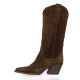 Gaia Bottes cuir velours tdm