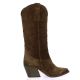 Gaia Bottes cuir velours tdm