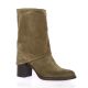 Debutto donna Boots cuir velours taupe