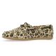 Belang Mocassins cuir velours leopard