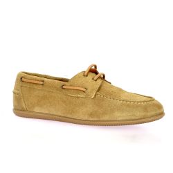 Belang Mocassins cuir velours beige