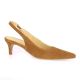 Vidi studio Escarpins cuir velours camel