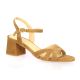 Vidi studio Nu pieds cuir velours camel