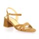 Vidi studio Nu pieds cuir velours camel